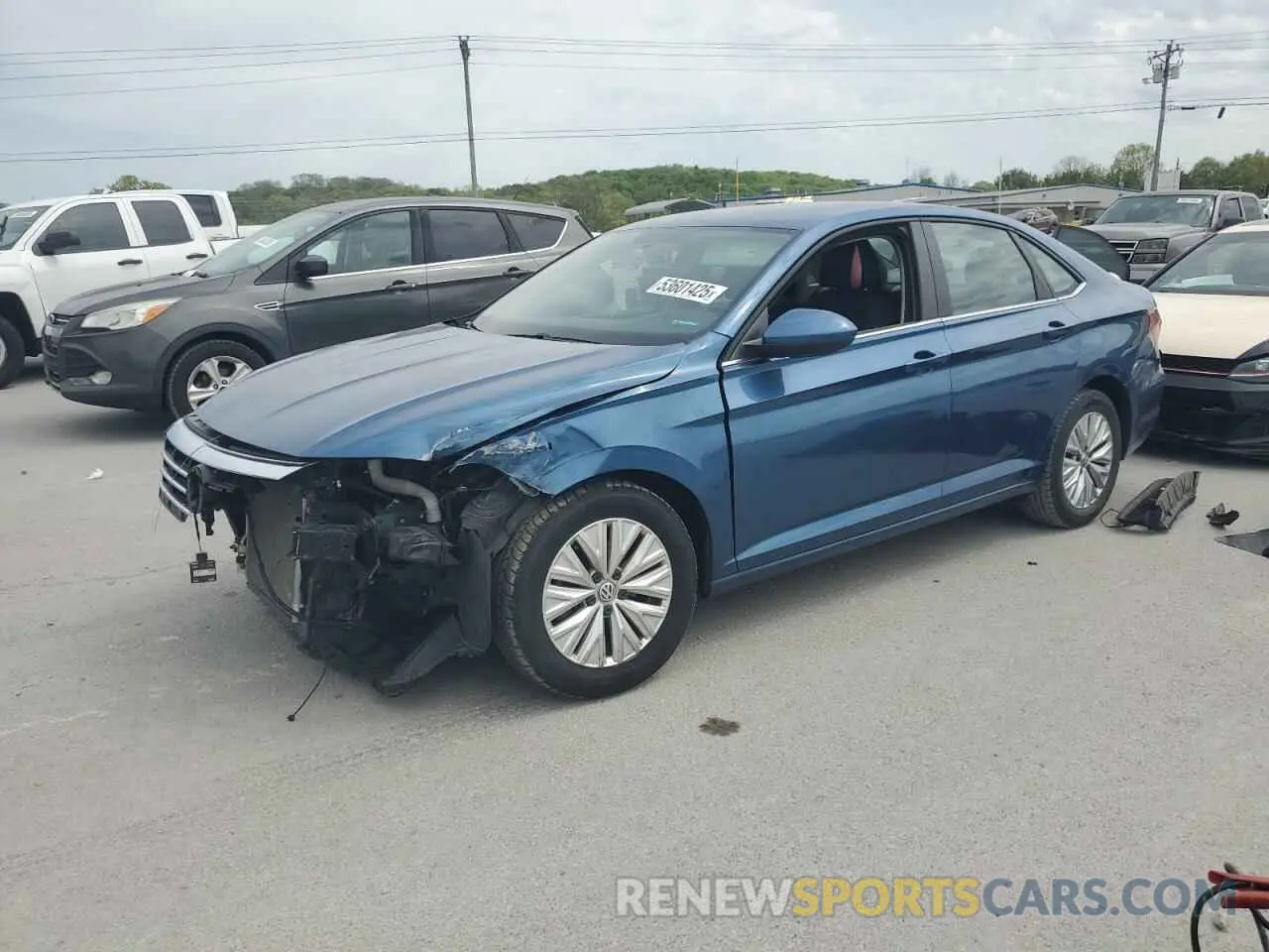 1 Photograph of a damaged car 3VWC57BU6KM186907 VOLKSWAGEN JETTA 2019