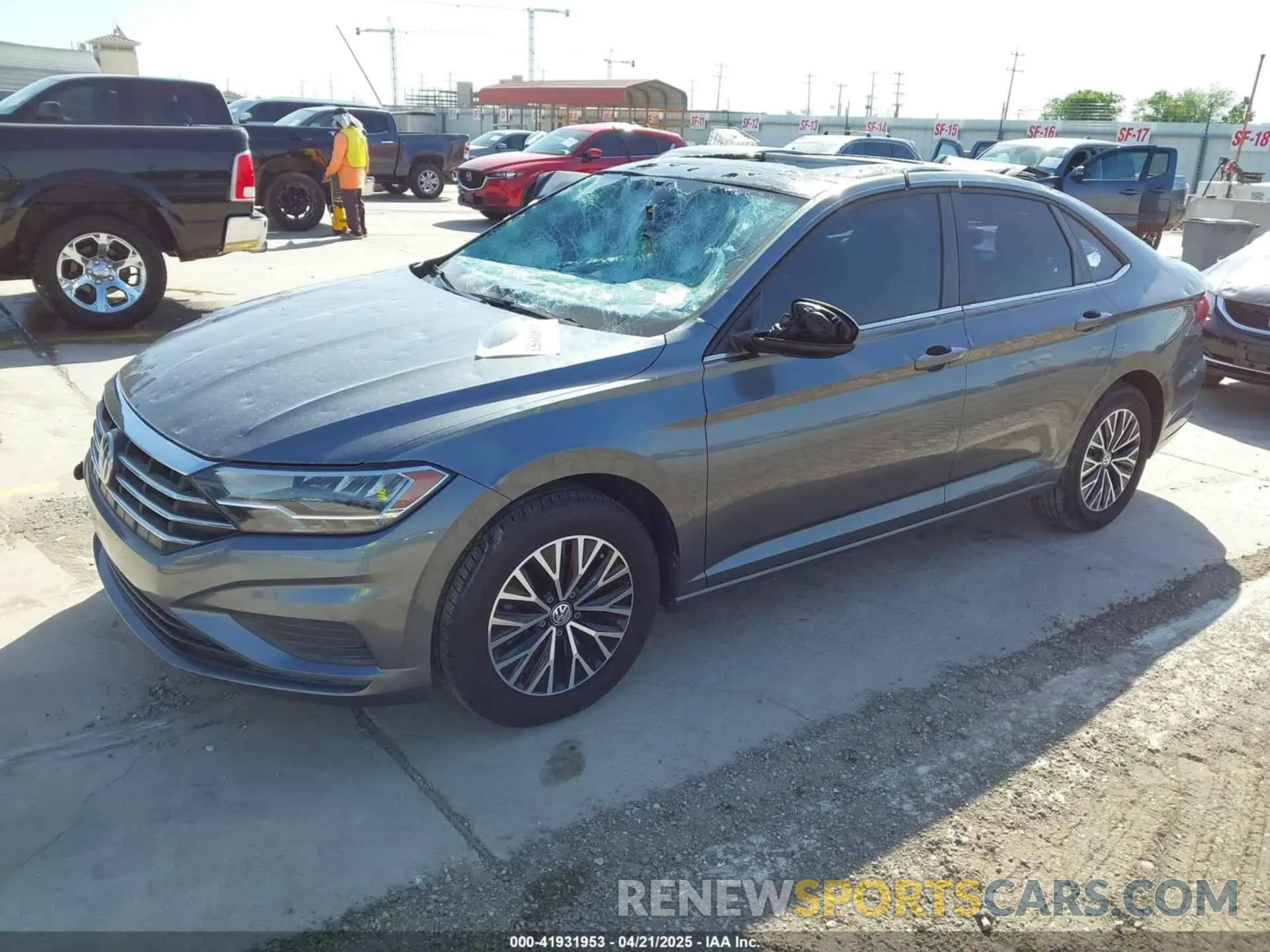 2 Photograph of a damaged car 3VWC57BU7KM219347 VOLKSWAGEN JETTA 2019