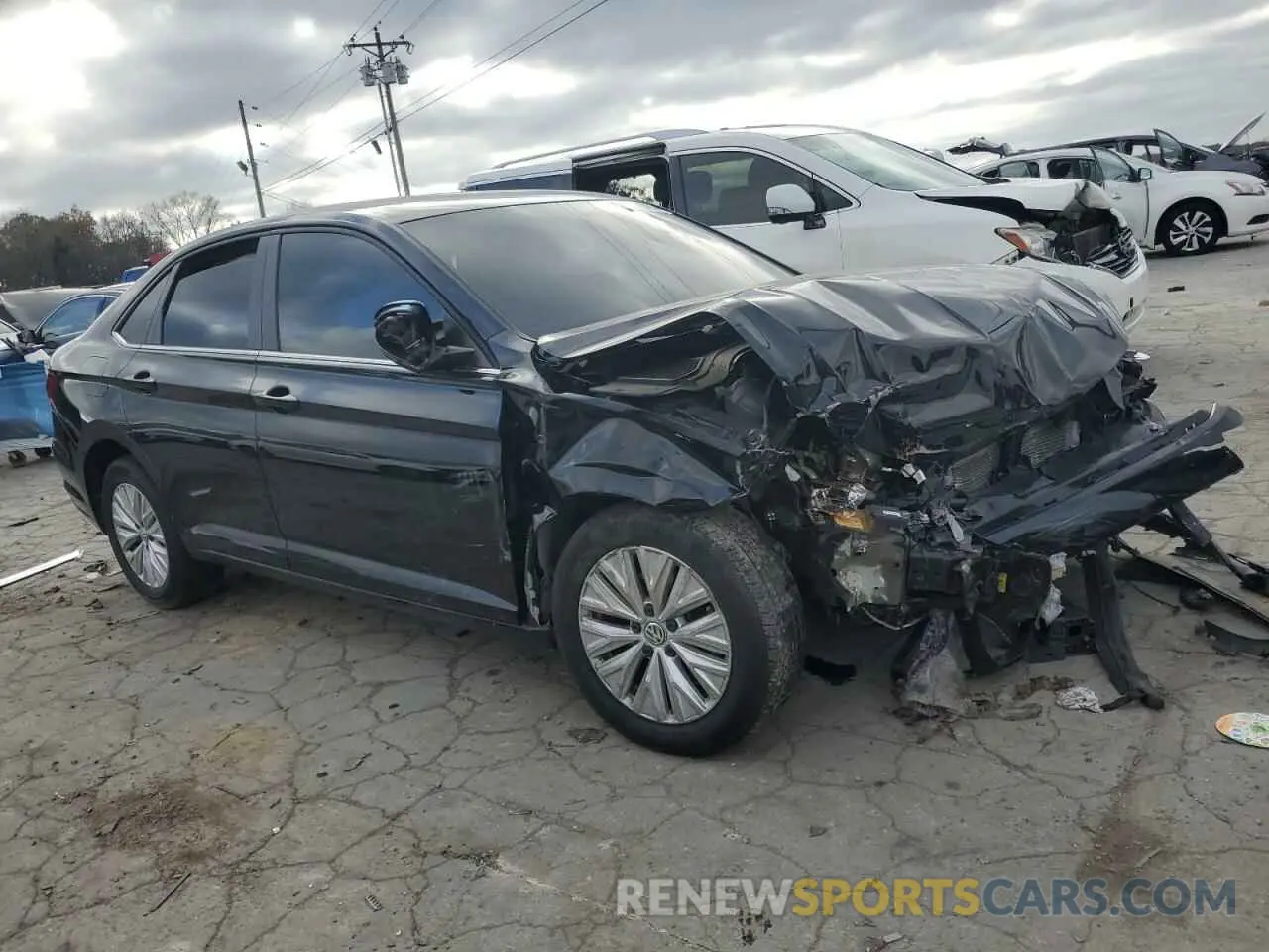 4 Photograph of a damaged car 3VWC57BU7KM224015 VOLKSWAGEN JETTA 2019