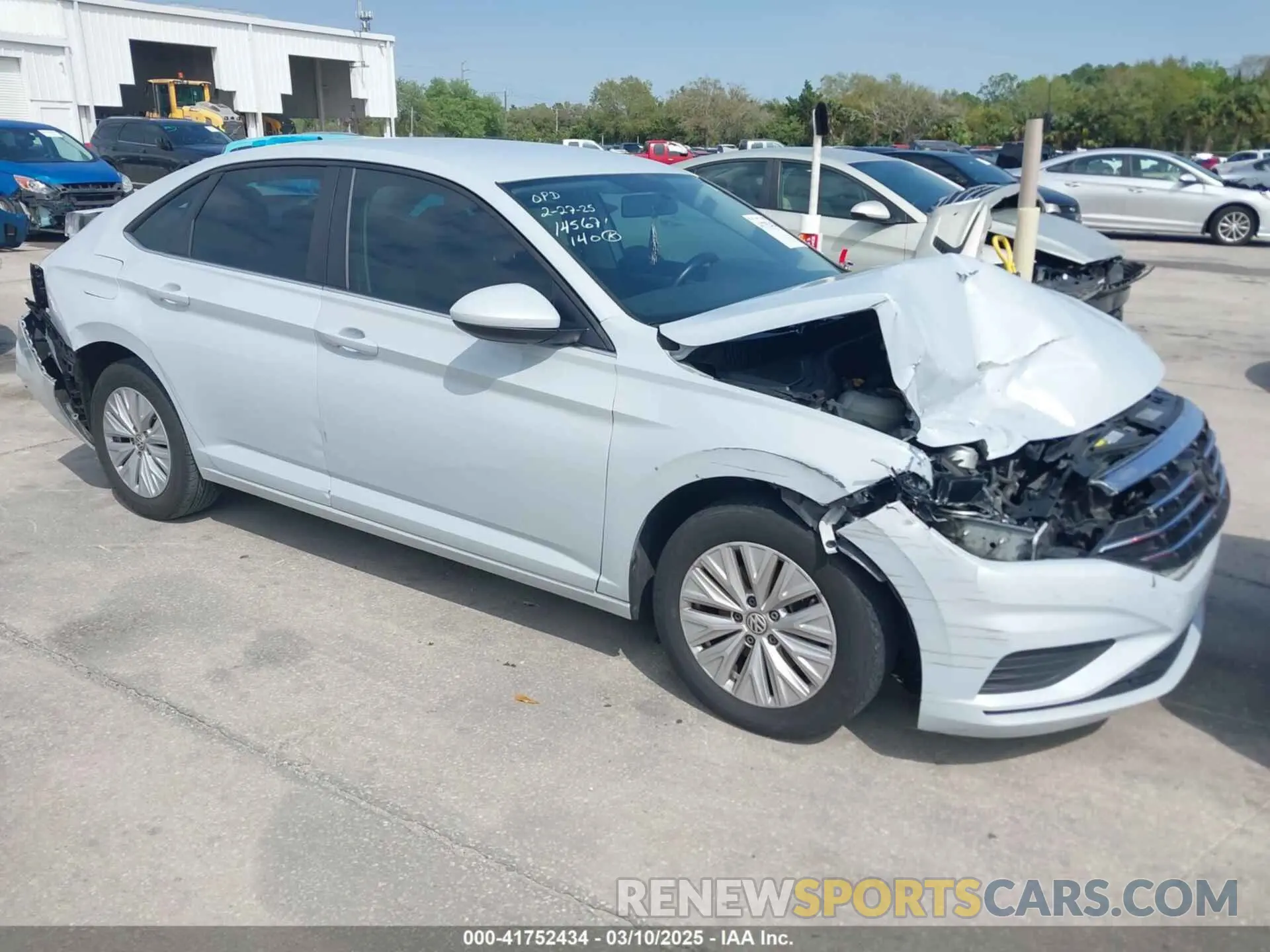 1 Photograph of a damaged car 3VWC57BU8KM032960 VOLKSWAGEN JETTA 2019
