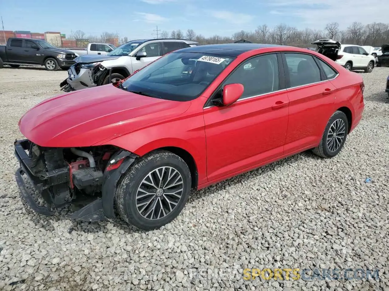 1 Photograph of a damaged car 3VWC57BU8KM148093 VOLKSWAGEN JETTA 2019