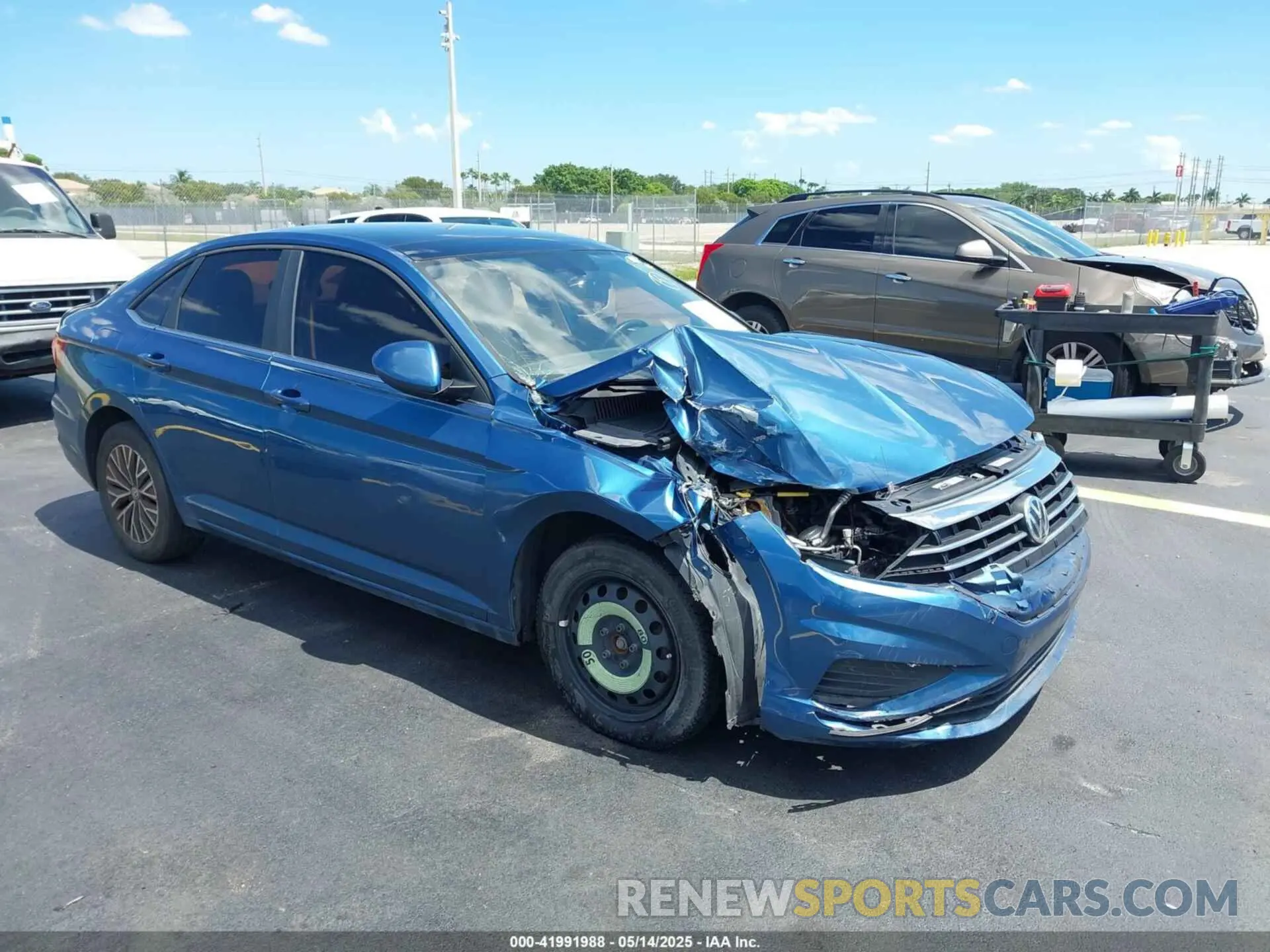 1 Photograph of a damaged car 3VWC57BU8KM193051 VOLKSWAGEN JETTA 2019