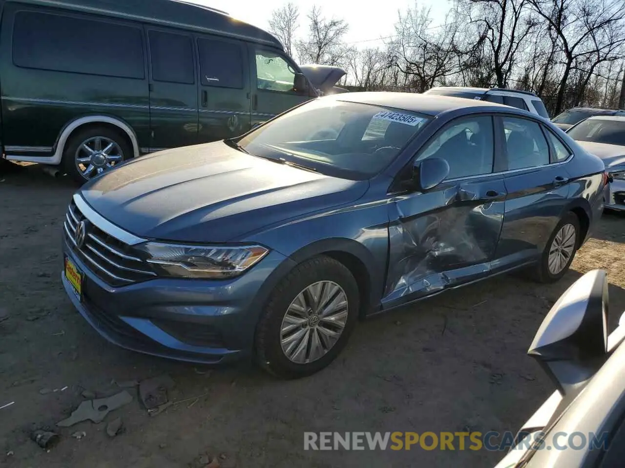 1 Photograph of a damaged car 3VWC57BU9KM211928 VOLKSWAGEN JETTA 2019