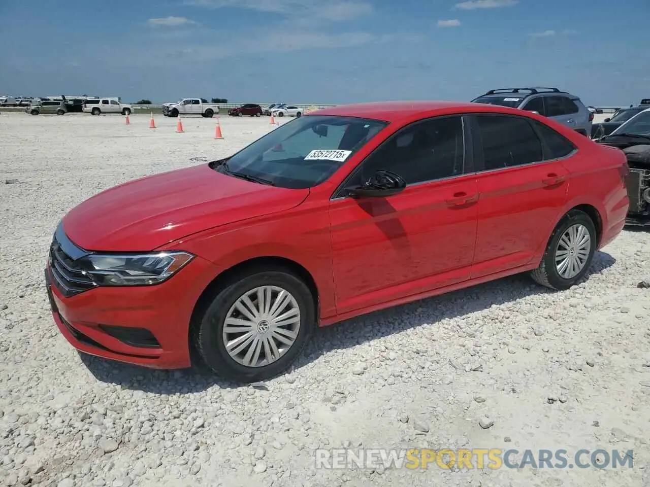 1 Photograph of a damaged car 3VWCB7BU1KM180098 VOLKSWAGEN JETTA 2019