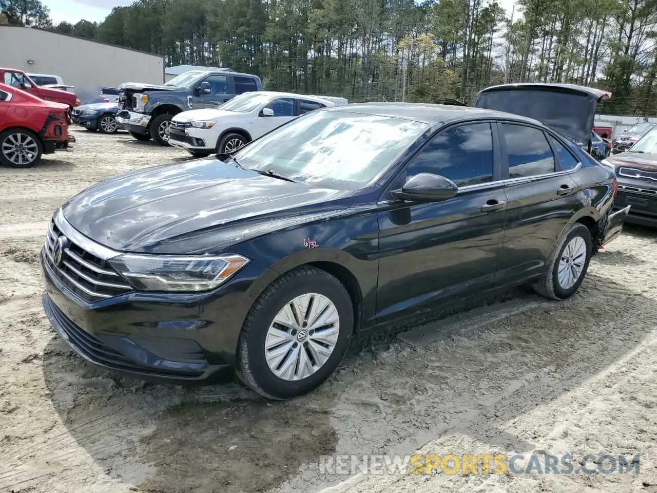 1 Photograph of a damaged car 3VWCB7BU1KM223936 VOLKSWAGEN JETTA 2019