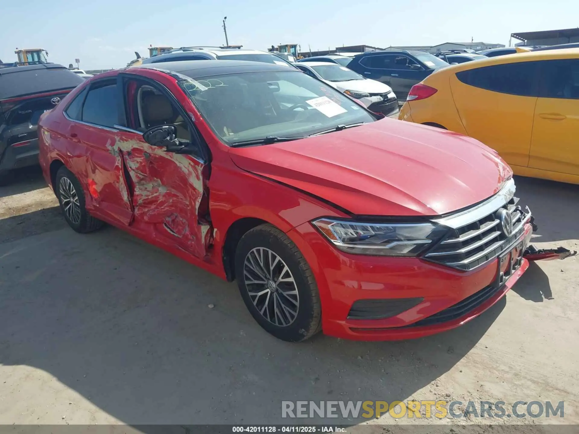 1 Photograph of a damaged car 3VWCB7BU1KM228828 VOLKSWAGEN JETTA 2019
