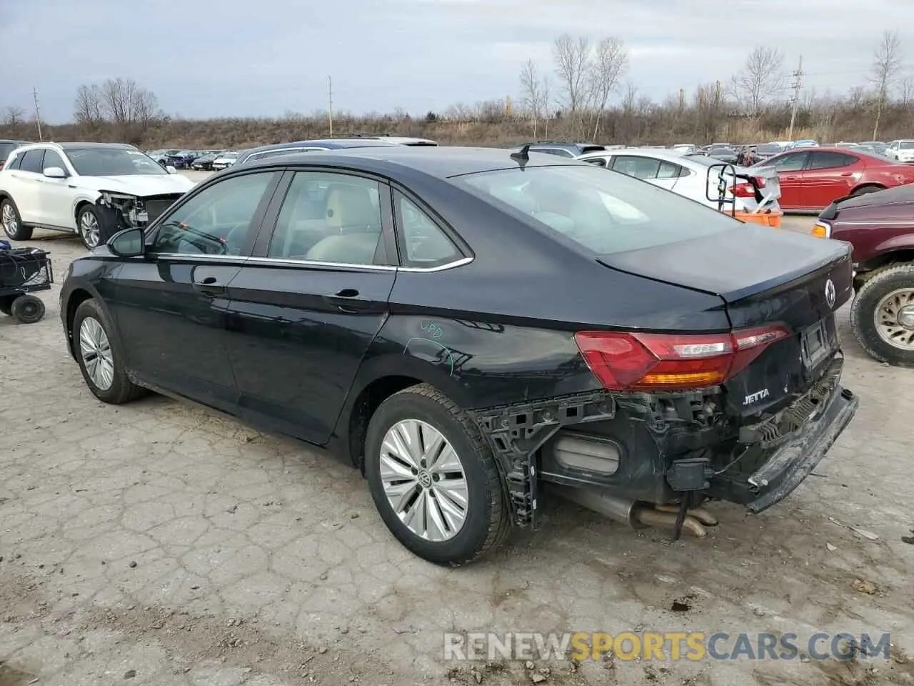 2 Photograph of a damaged car 3VWCB7BU1KM236864 VOLKSWAGEN JETTA 2019