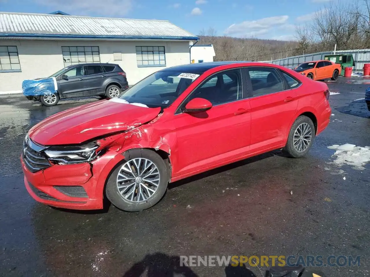 1 Photograph of a damaged car 3VWCB7BU2KM205400 VOLKSWAGEN JETTA 2019