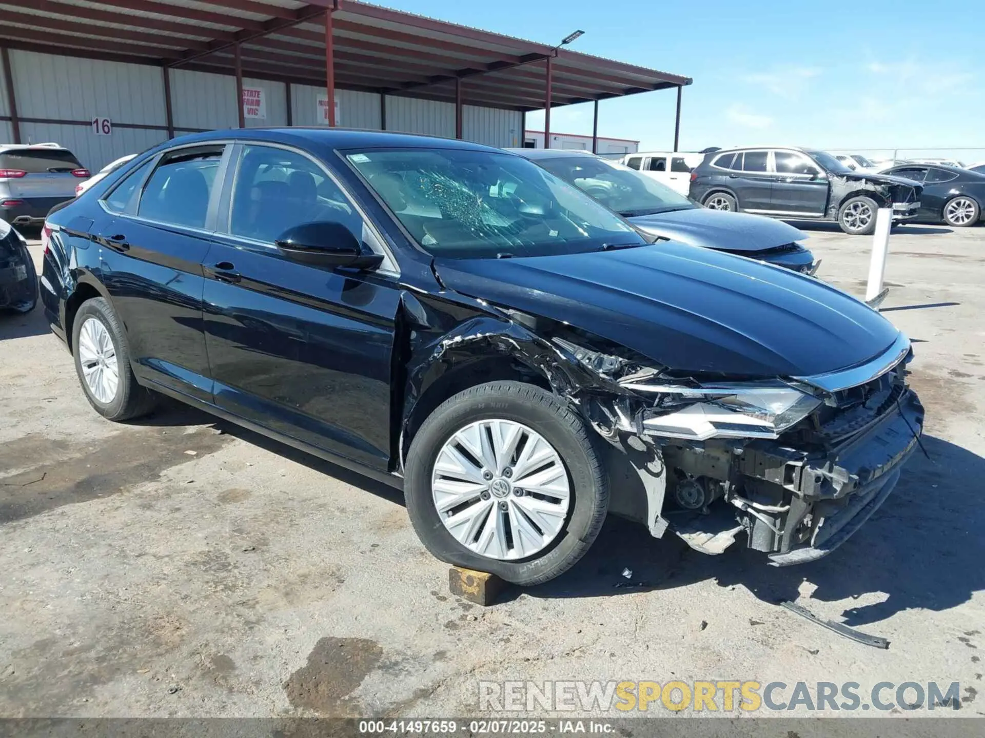 1 Photograph of a damaged car 3VWCB7BU4KM174862 VOLKSWAGEN JETTA 2019