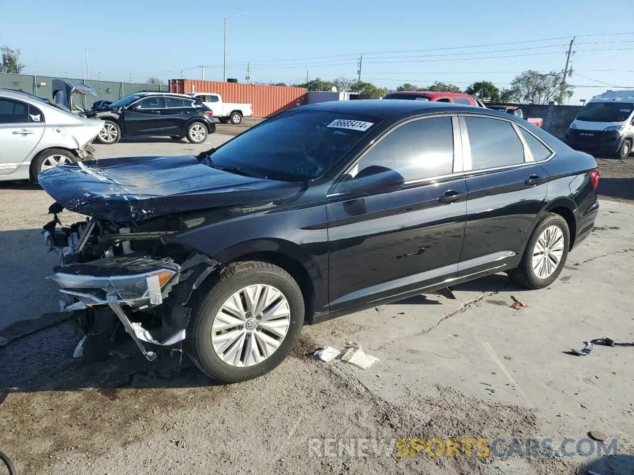 1 Photograph of a damaged car 3VWCB7BU4KM265825 VOLKSWAGEN JETTA 2019