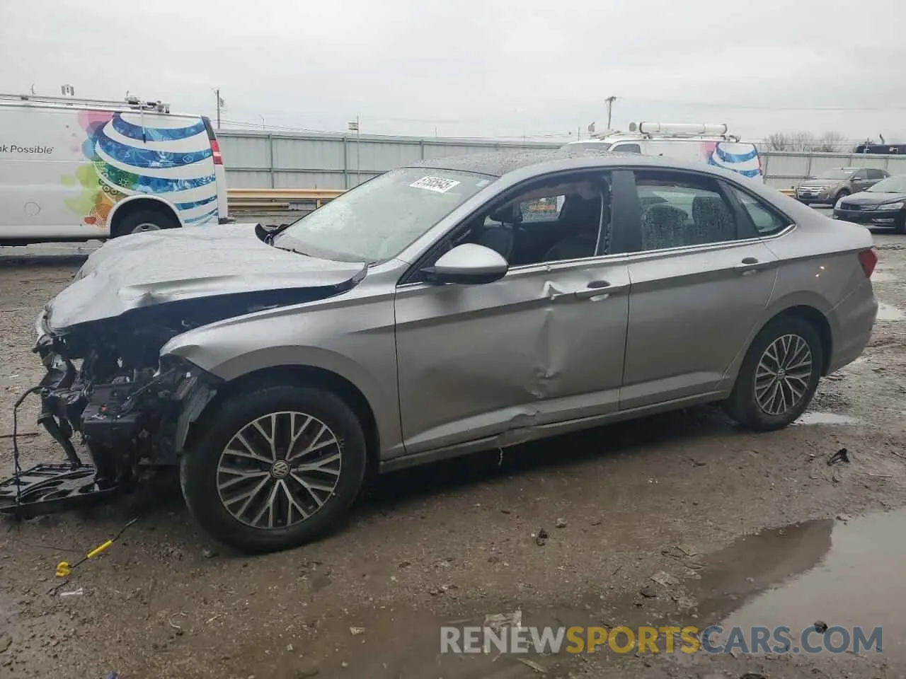 1 Photograph of a damaged car 3VWCB7BU5KM267664 VOLKSWAGEN JETTA 2019