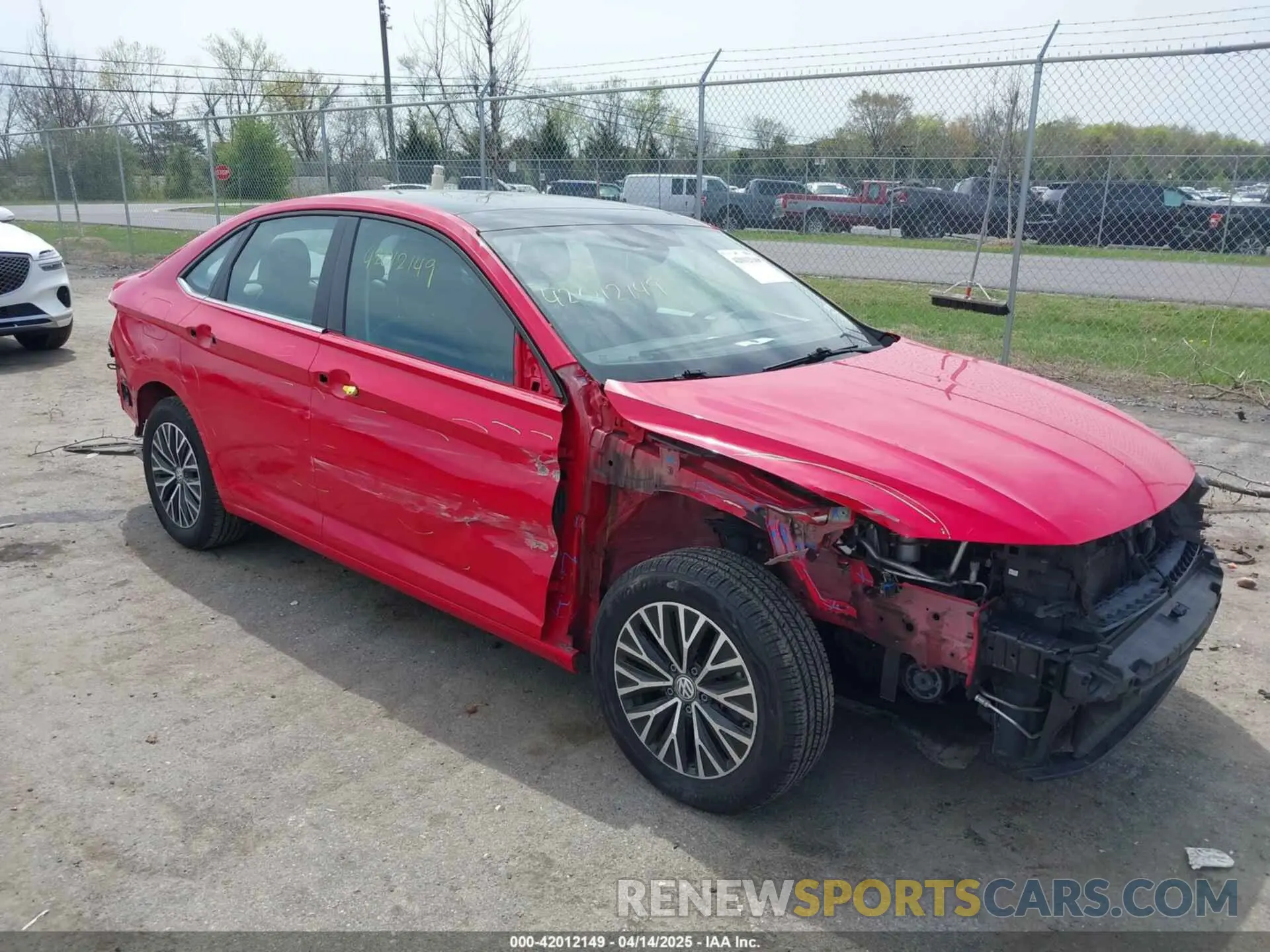 1 Photograph of a damaged car 3VWCB7BU6KM158050 VOLKSWAGEN JETTA 2019