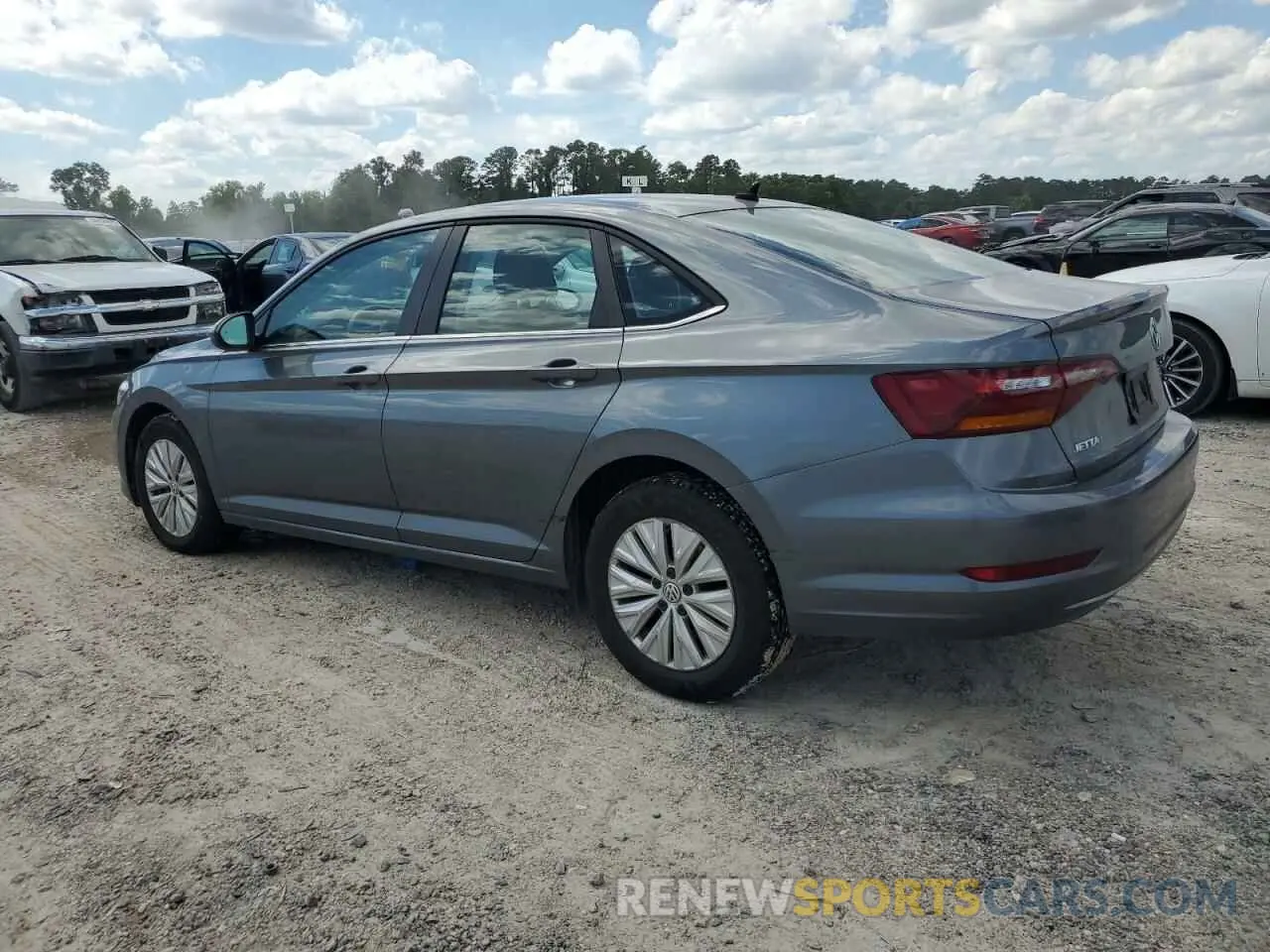 2 Photograph of a damaged car 3VWCB7BU6KM219039 VOLKSWAGEN JETTA 2019
