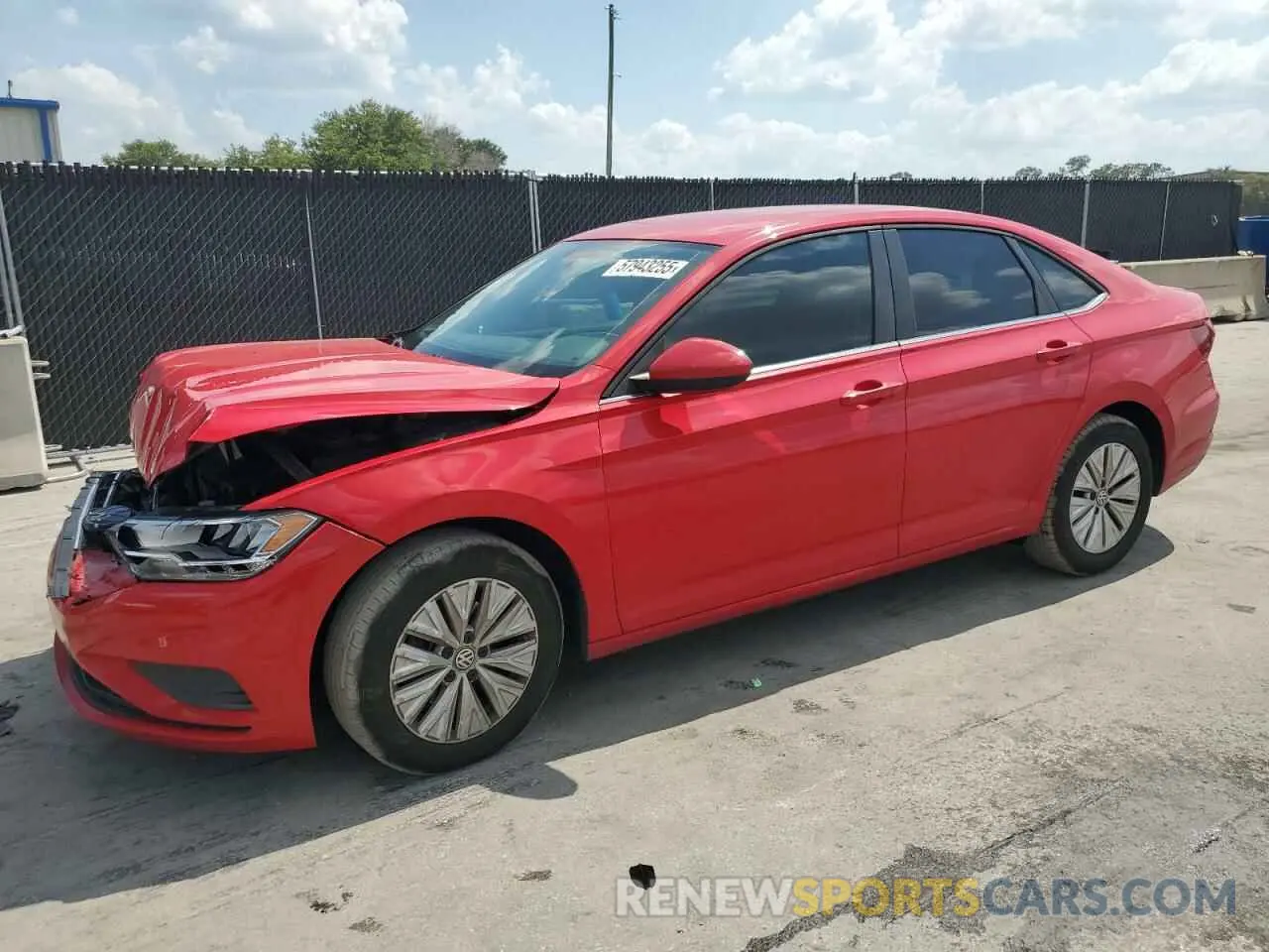 1 Photograph of a damaged car 3VWCB7BU8KM204283 VOLKSWAGEN JETTA 2019