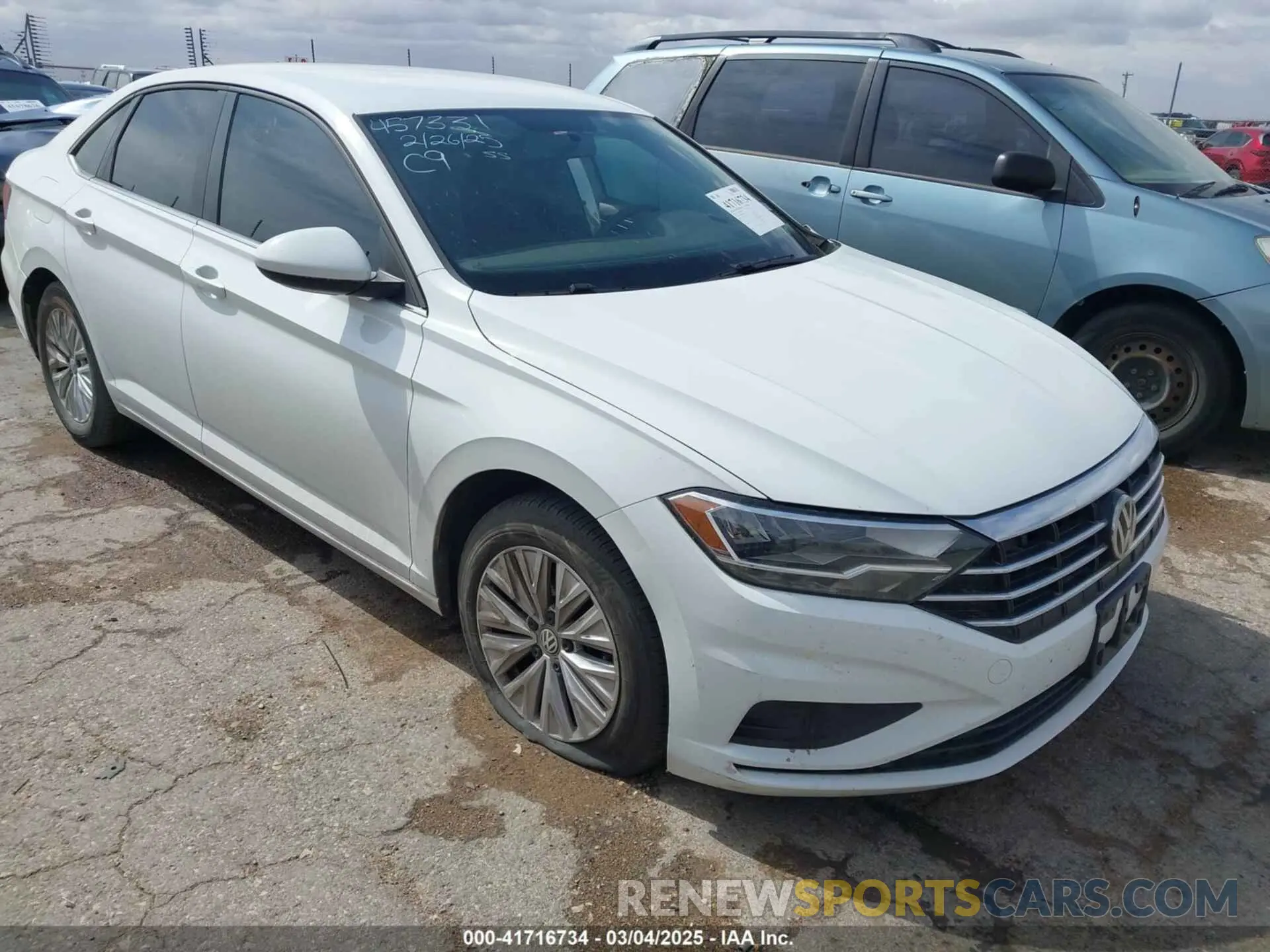 1 Photograph of a damaged car 3VWCB7BU8KM216238 VOLKSWAGEN JETTA 2019