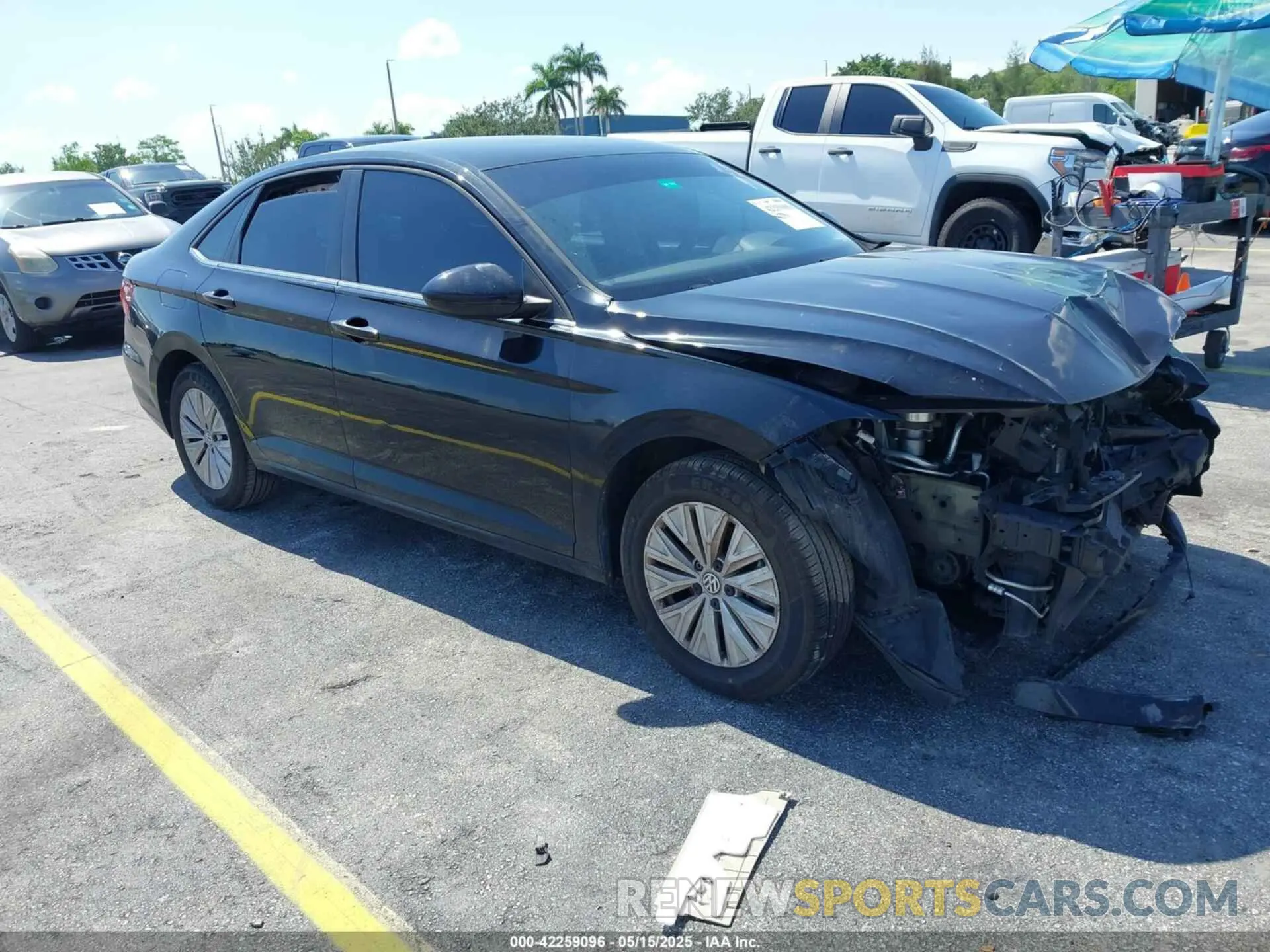 1 Photograph of a damaged car 3VWCB7BU8KM266072 VOLKSWAGEN JETTA 2019