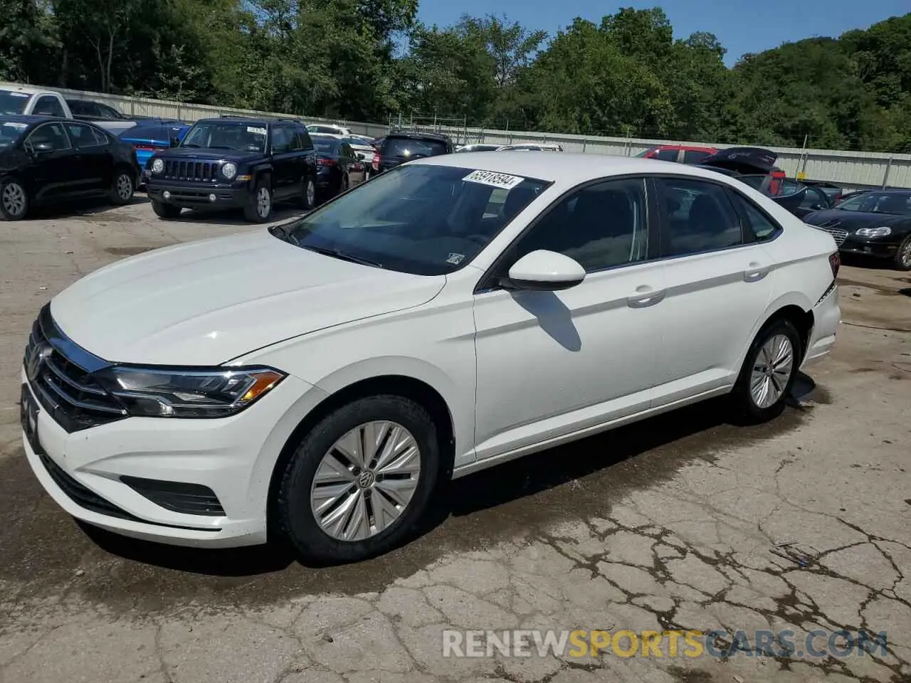 1 Photograph of a damaged car 3VWCB7BU9KM130050 VOLKSWAGEN JETTA 2019