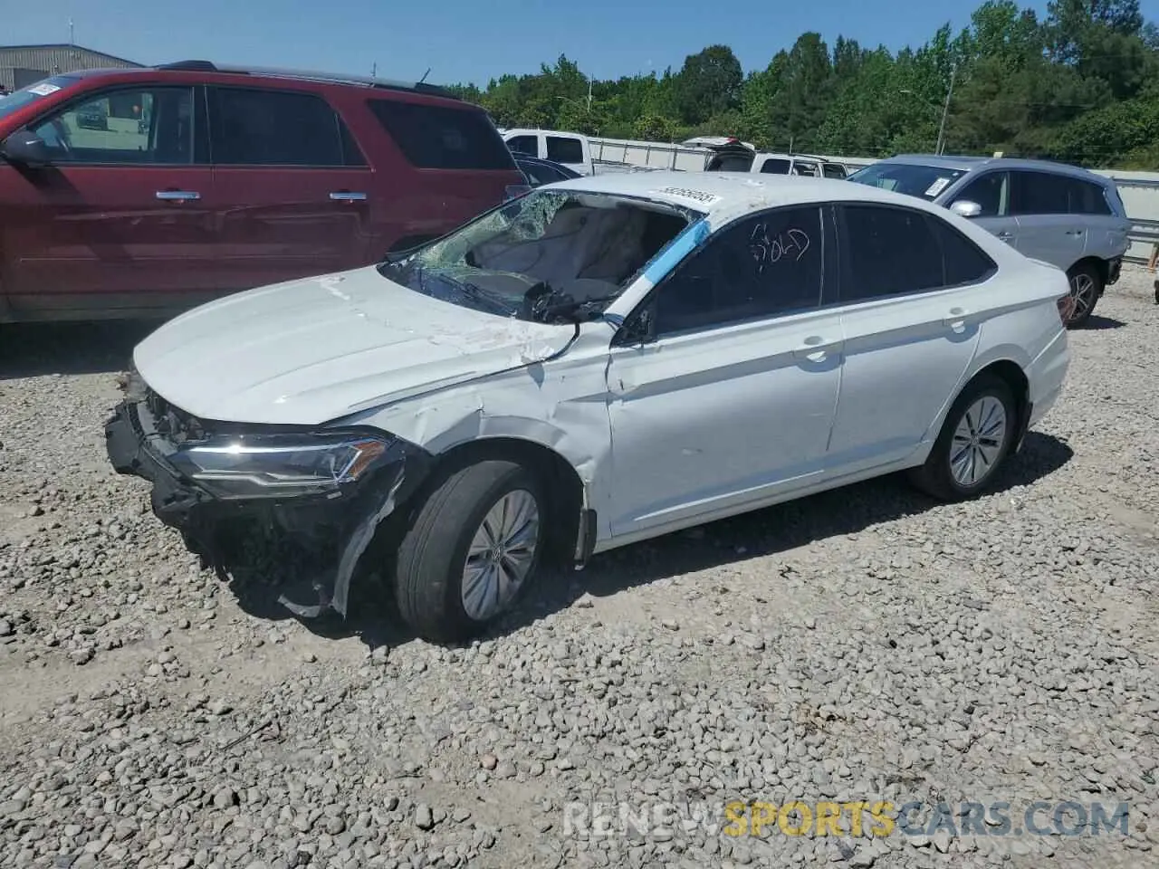 1 Photograph of a damaged car 3VWCB7BU9KM237258 VOLKSWAGEN JETTA 2019
