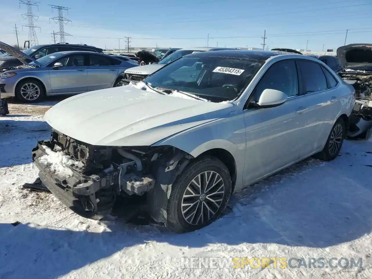 1 Photograph of a damaged car 3VWCB7BUXKM155975 VOLKSWAGEN JETTA 2019