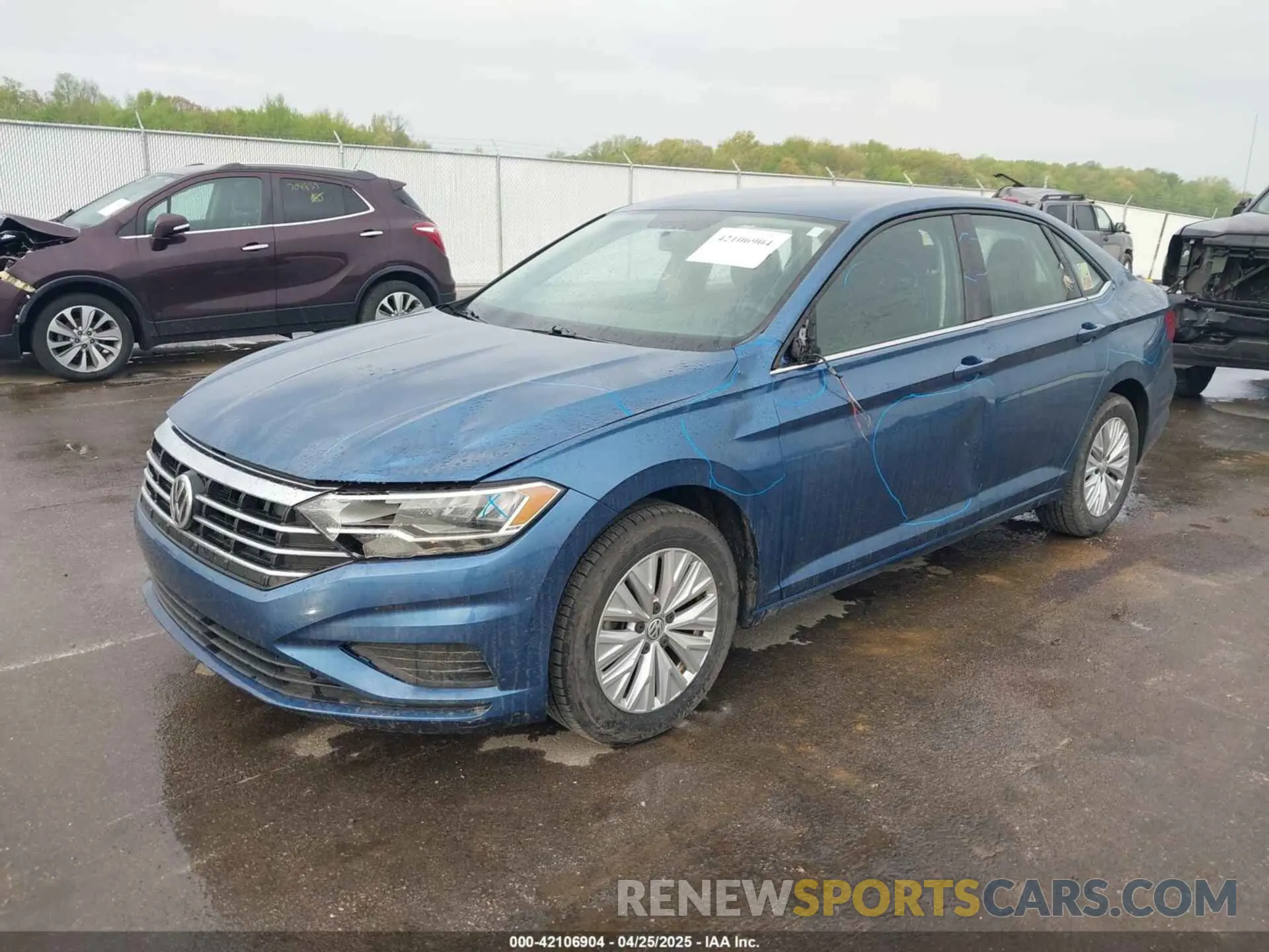 2 Photograph of a damaged car 3VWCB7BUXKM180195 VOLKSWAGEN JETTA 2019