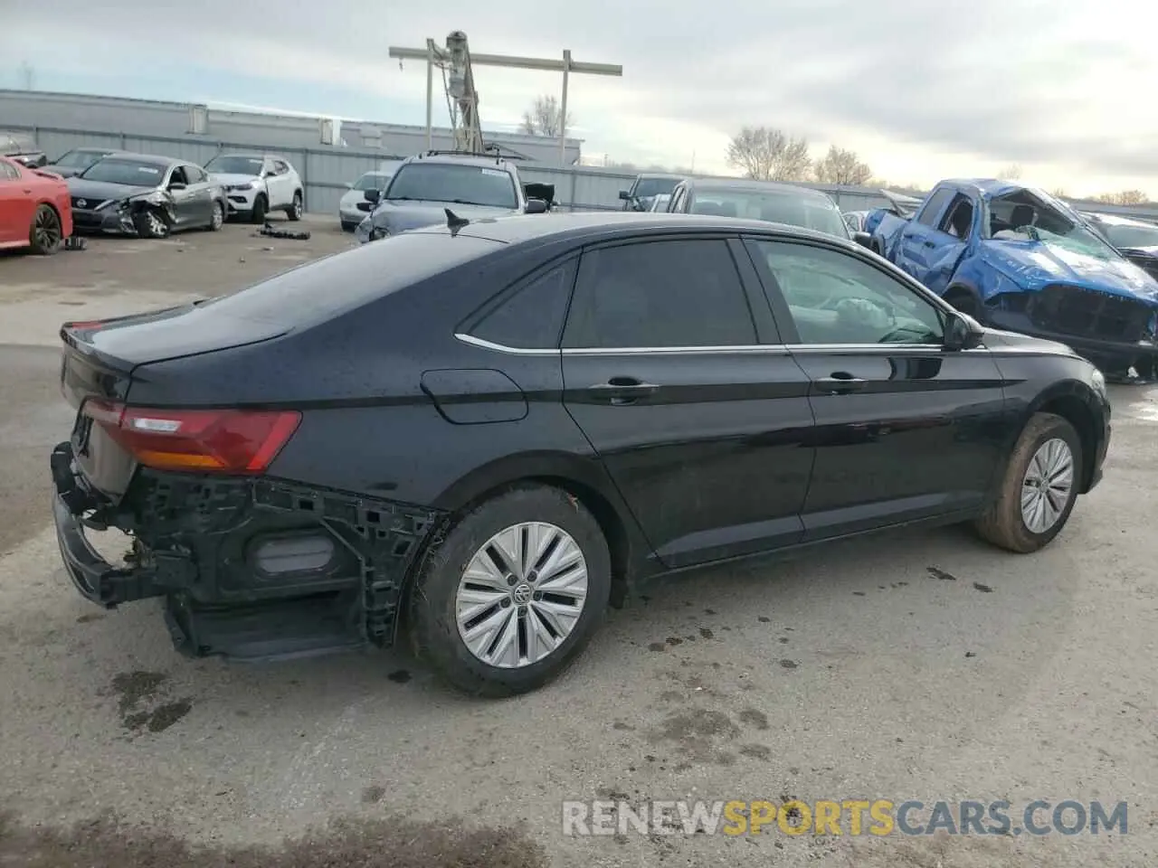 3 Photograph of a damaged car 3VWCB7BUXKM238841 VOLKSWAGEN JETTA 2019