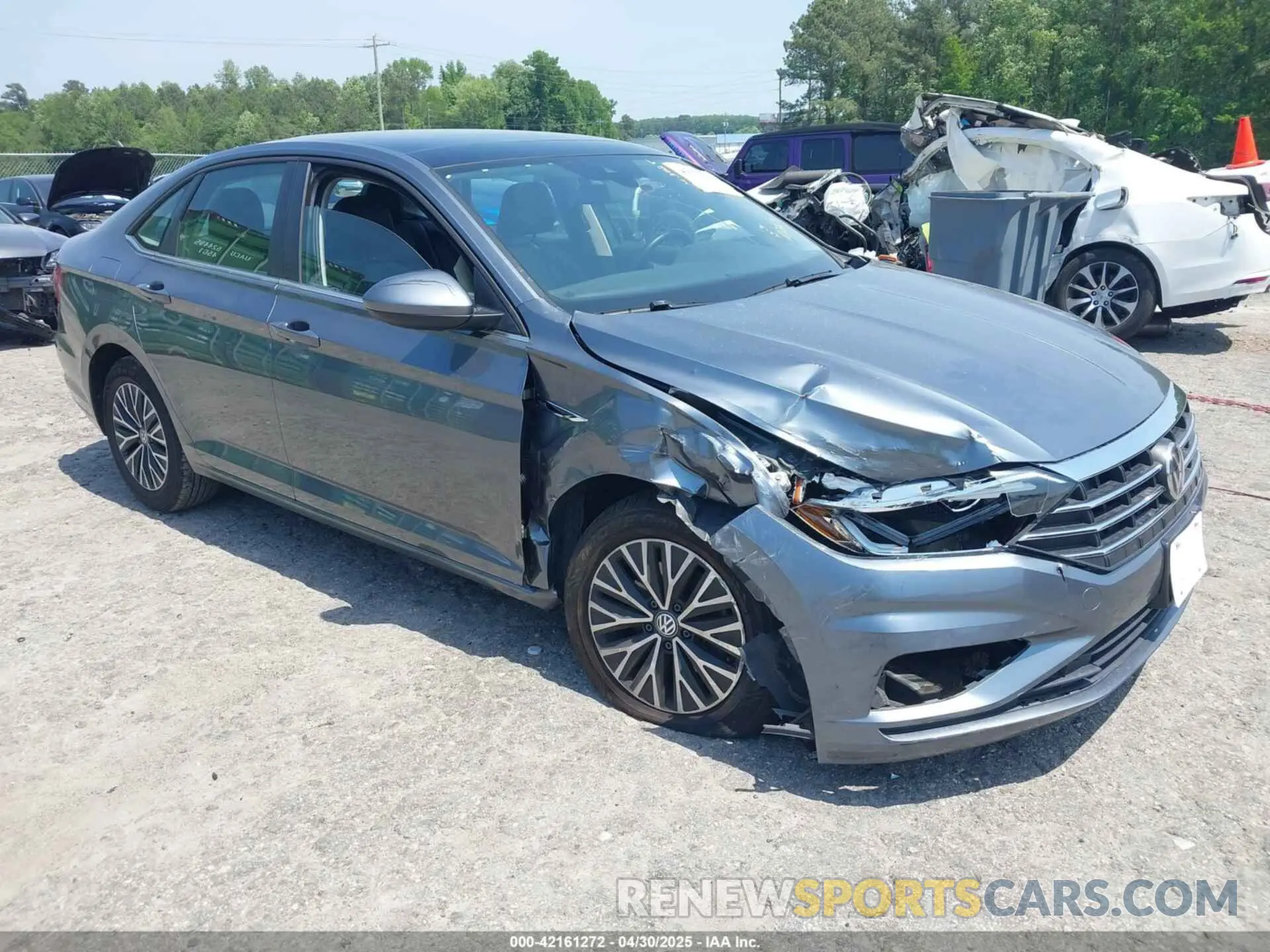 1 Photograph of a damaged car 3VWE57BU0KM110267 VOLKSWAGEN JETTA 2019