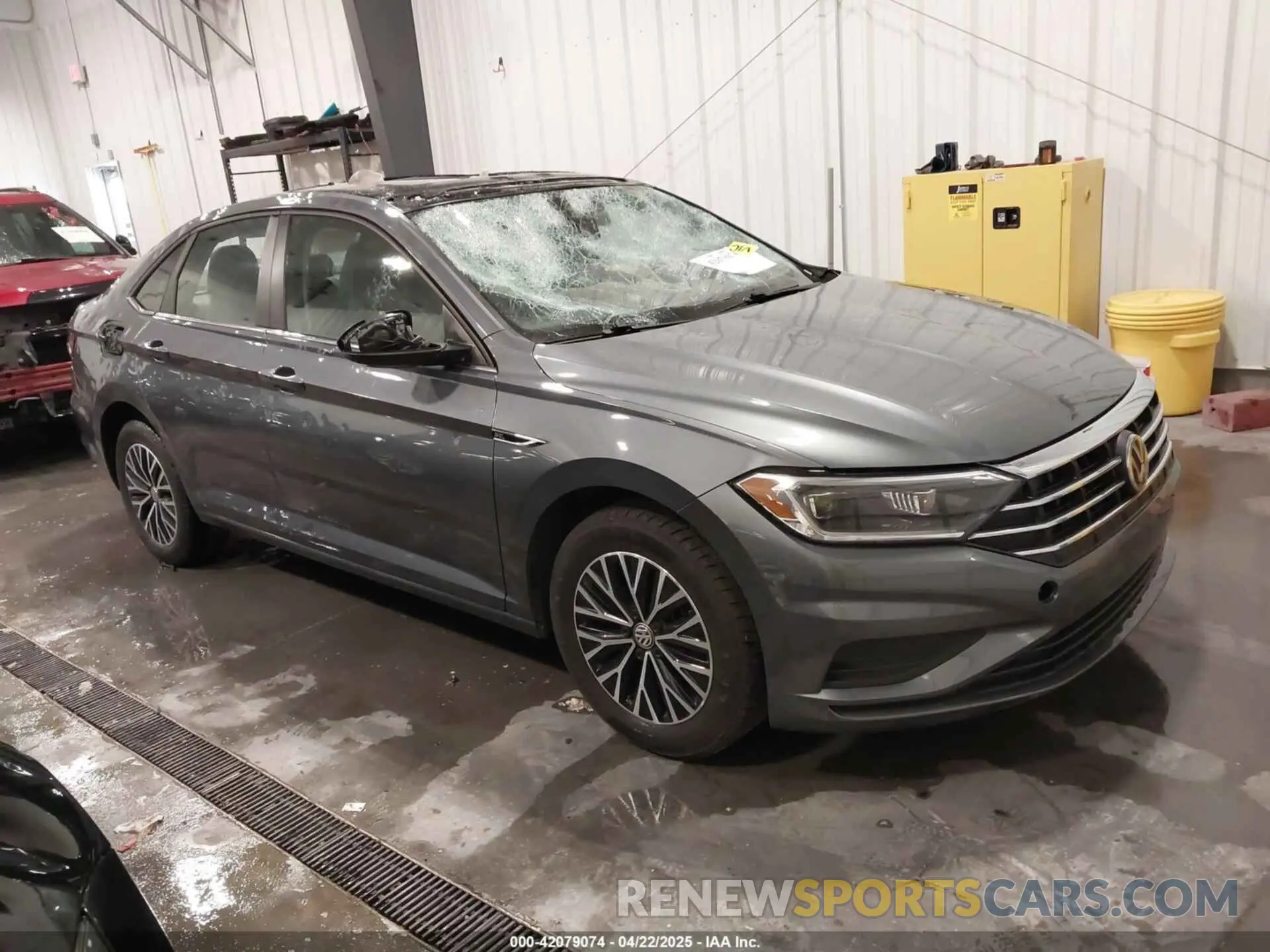 1 Photograph of a damaged car 3VWE57BU0KM236614 VOLKSWAGEN JETTA 2019