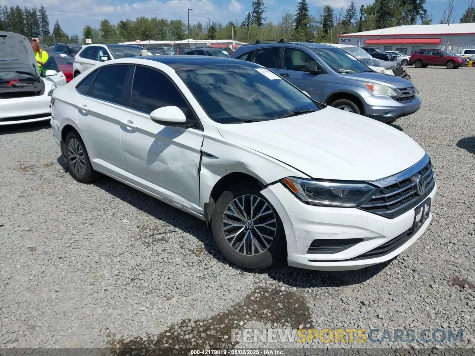 1 Photograph of a damaged car 3VWE57BU1KM111170 VOLKSWAGEN JETTA 2019