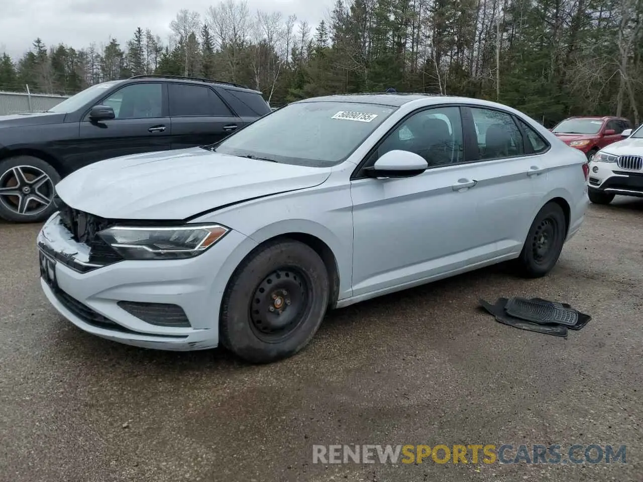 1 Photograph of a damaged car 3VWE57BU2KM037323 VOLKSWAGEN JETTA 2019