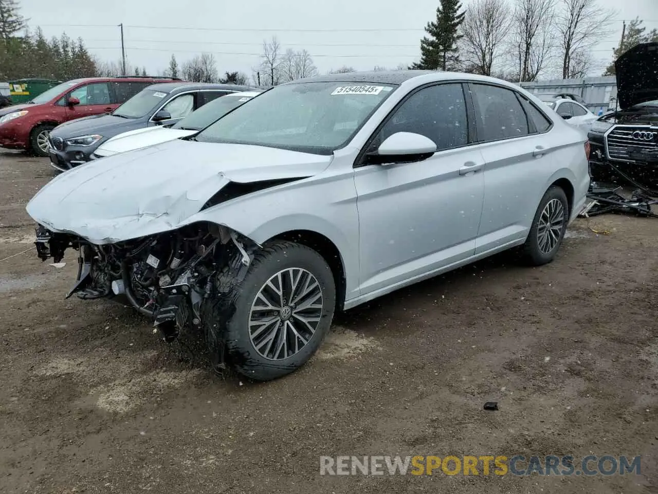 1 Photograph of a damaged car 3VWE57BU2KM048631 VOLKSWAGEN JETTA 2019