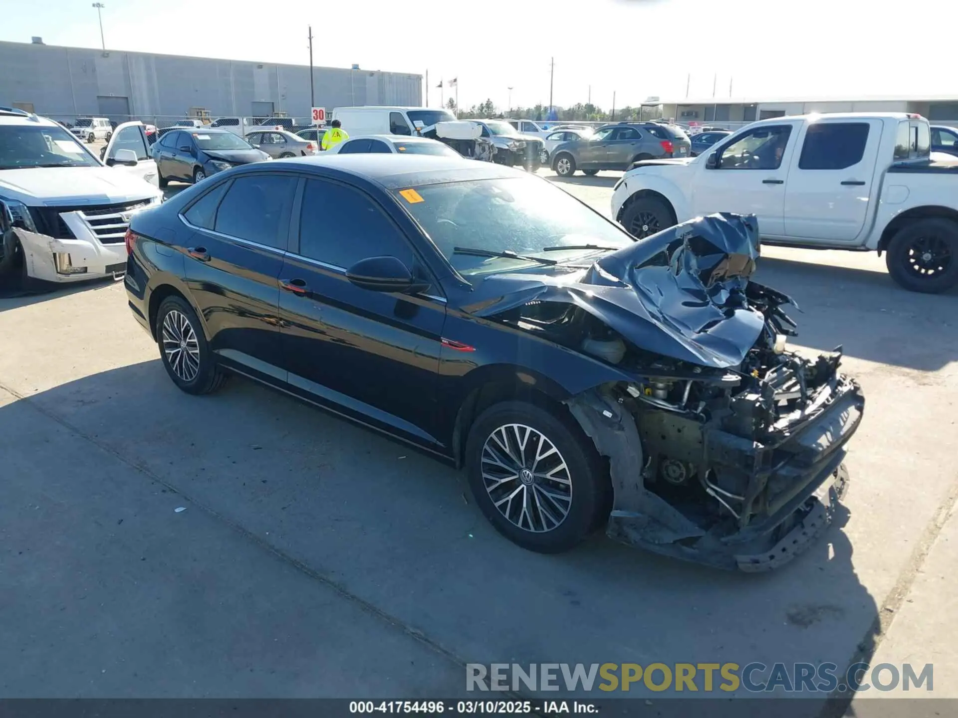1 Photograph of a damaged car 3VWE57BU4KM004016 VOLKSWAGEN JETTA 2019