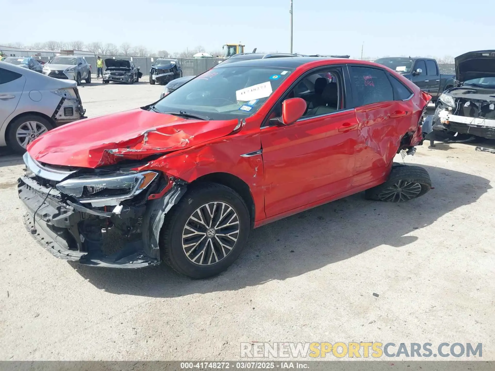 2 Photograph of a damaged car 3VWE57BU4KM110398 VOLKSWAGEN JETTA 2019