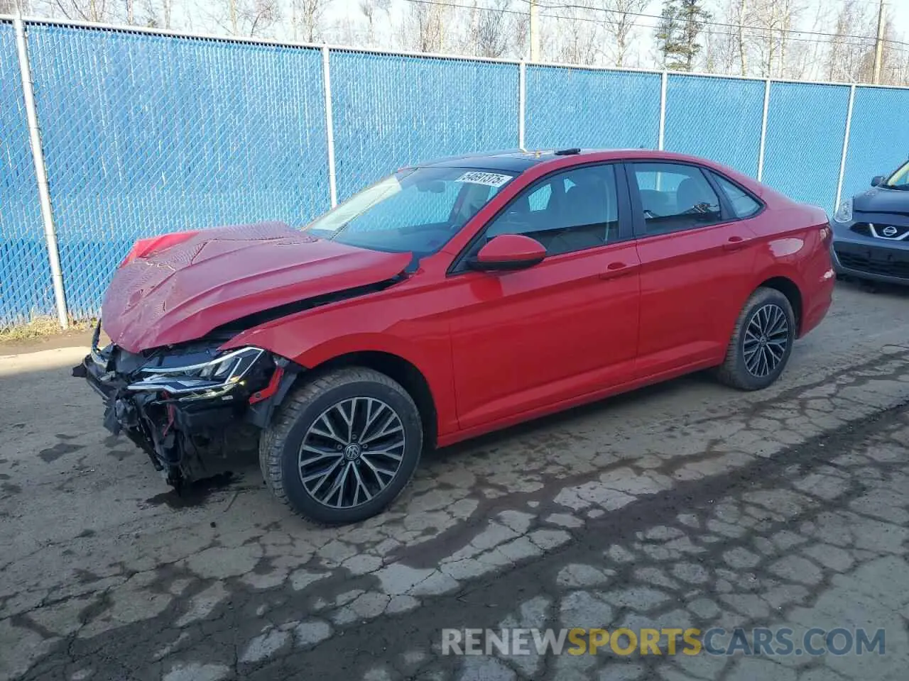 1 Photograph of a damaged car 3VWE57BU5KM194084 VOLKSWAGEN JETTA 2019