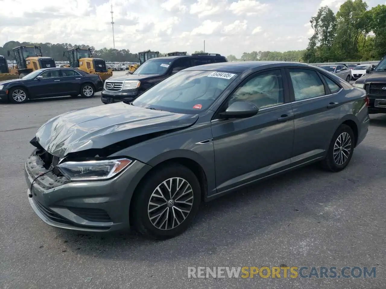 1 Photograph of a damaged car 3VWE57BU6KM104361 VOLKSWAGEN JETTA 2019