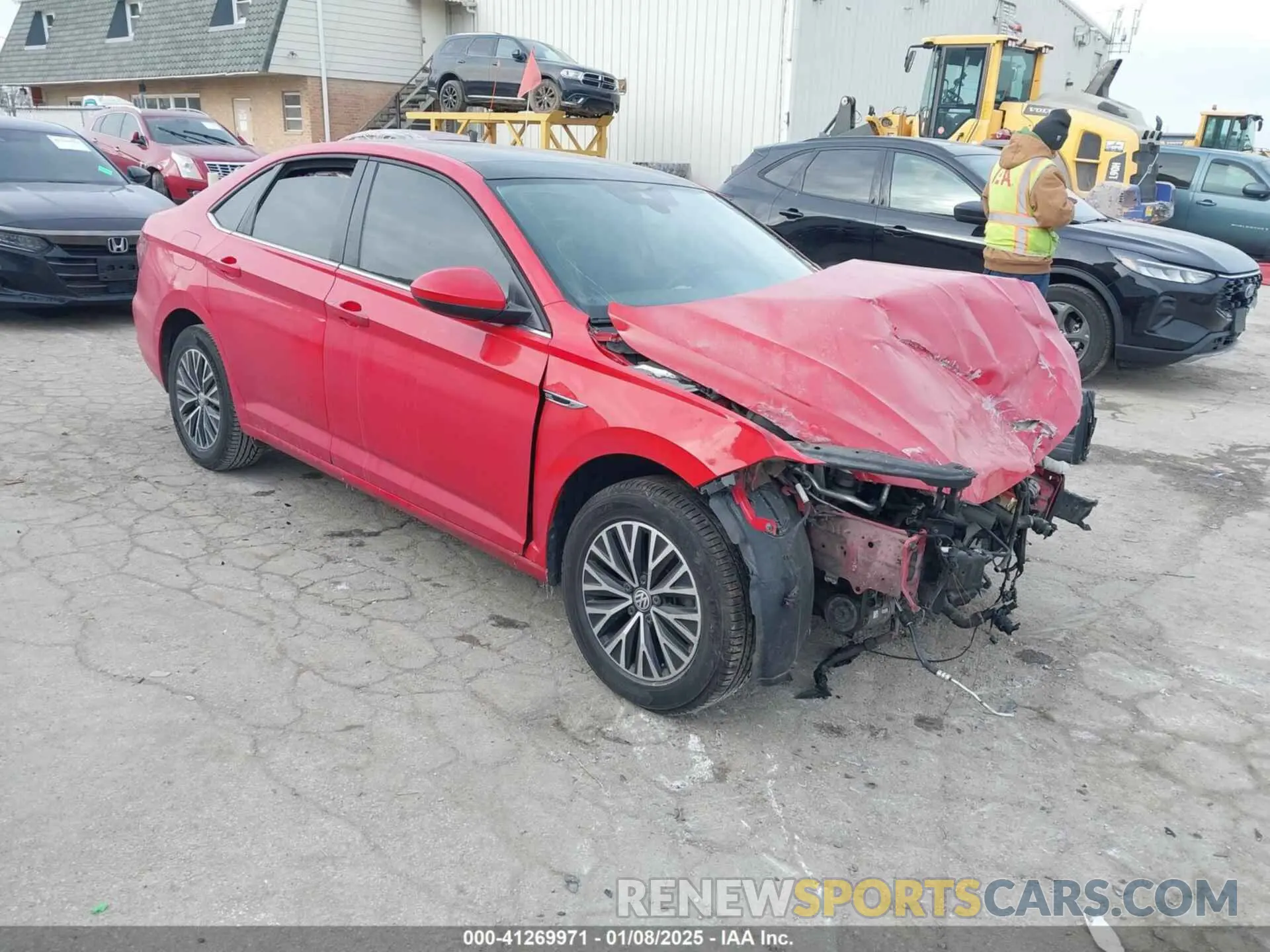 1 Photograph of a damaged car 3VWE57BU6KM198063 VOLKSWAGEN JETTA 2019