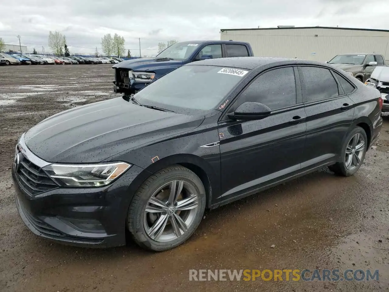 1 Photograph of a damaged car 3VWE57BU7KM023787 VOLKSWAGEN JETTA 2019