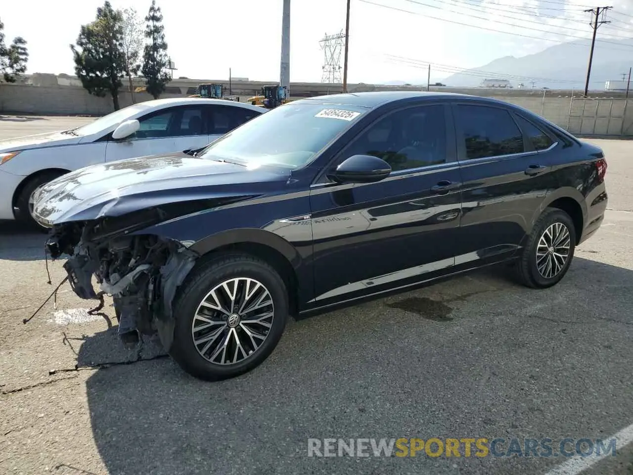1 Photograph of a damaged car 3VWE57BU7KM064193 VOLKSWAGEN JETTA 2019