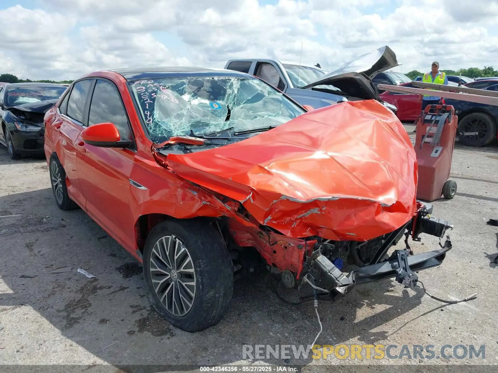1 Photograph of a damaged car 3VWE57BU7KM167369 VOLKSWAGEN JETTA 2019