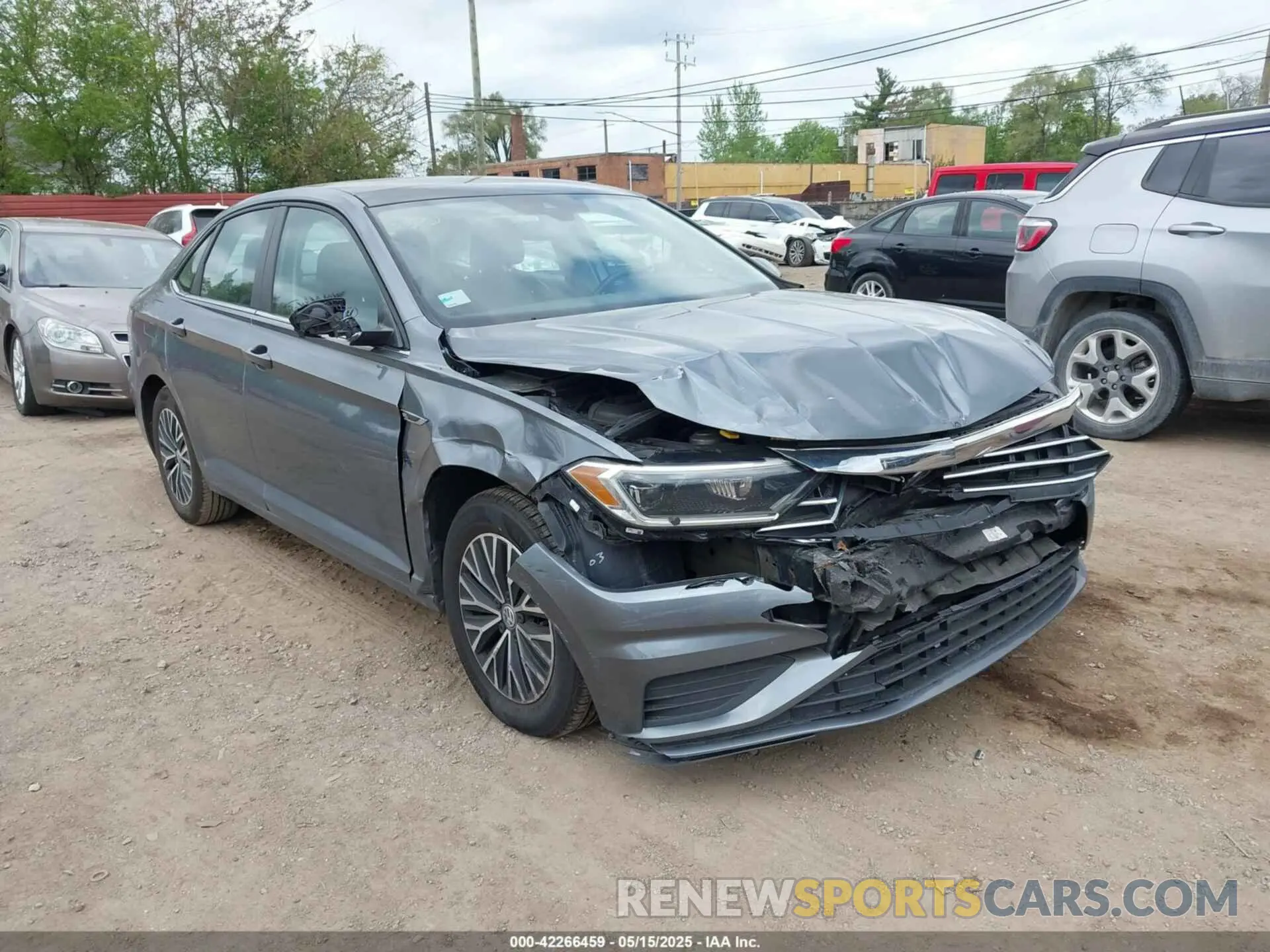 1 Photograph of a damaged car 3VWE57BU7KM188870 VOLKSWAGEN JETTA 2019