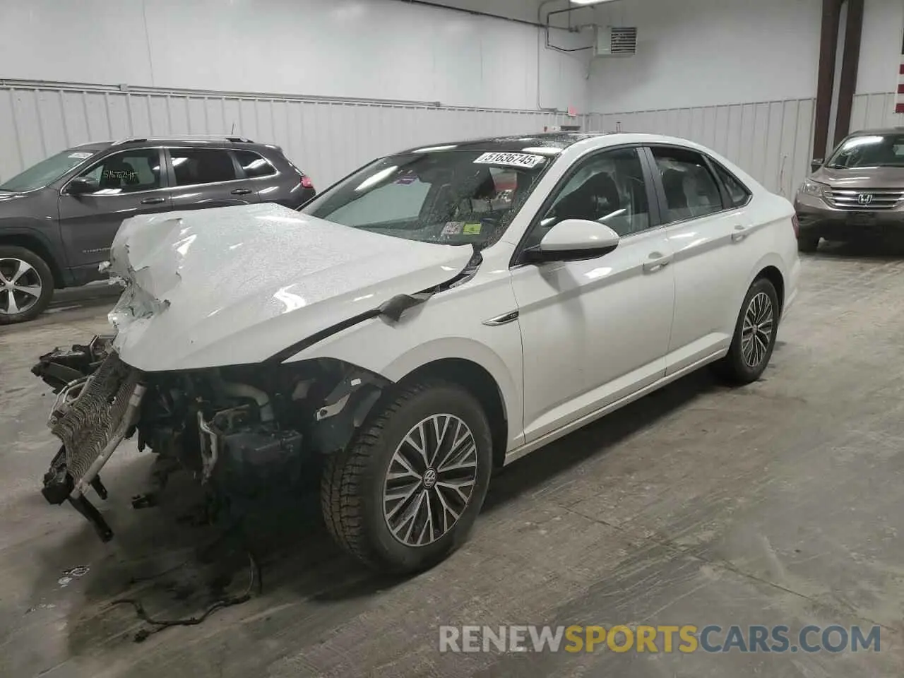 1 Photograph of a damaged car 3VWE57BU8KM064011 VOLKSWAGEN JETTA 2019