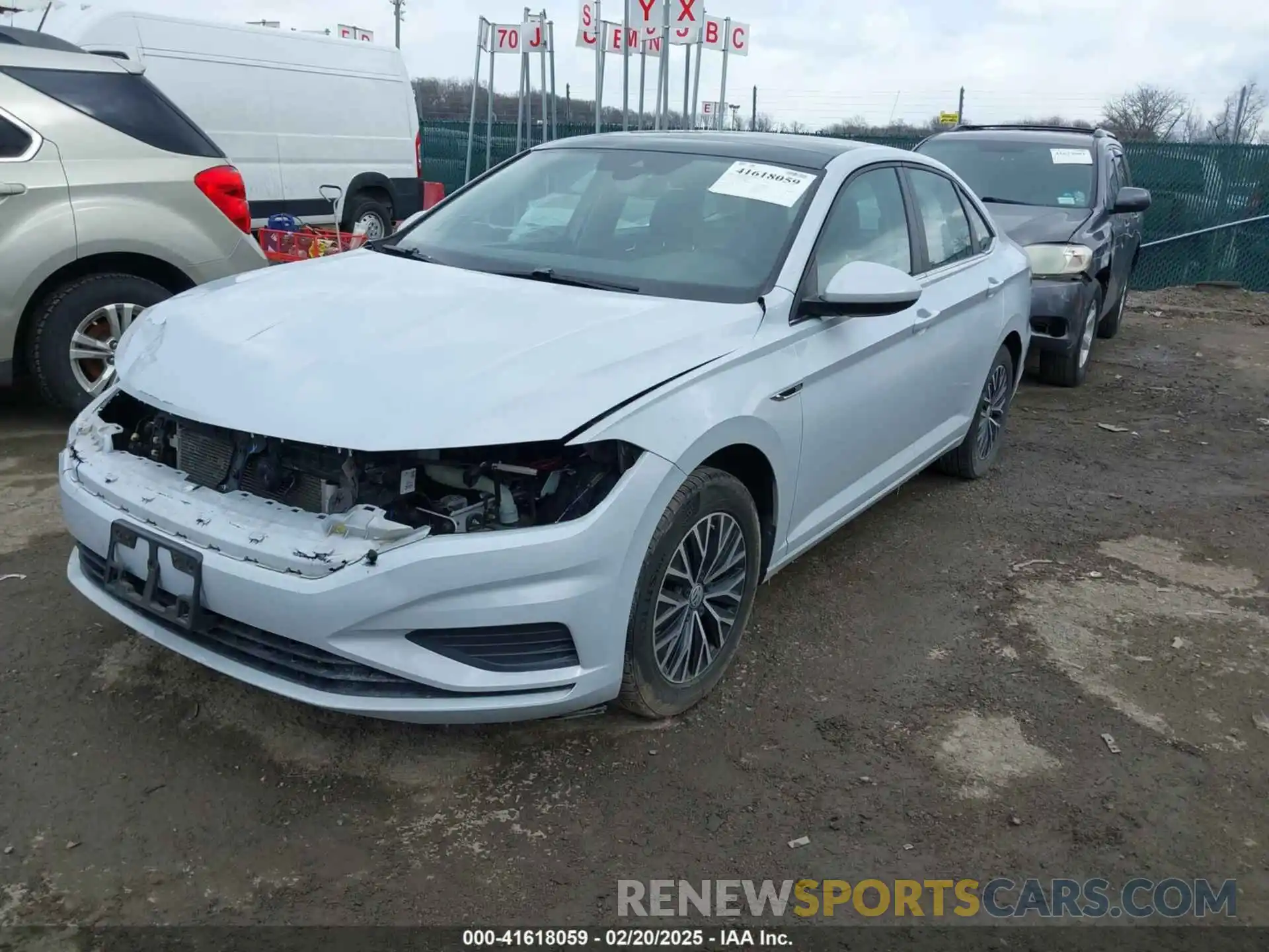 2 Photograph of a damaged car 3VWE57BU8KM076885 VOLKSWAGEN JETTA 2019