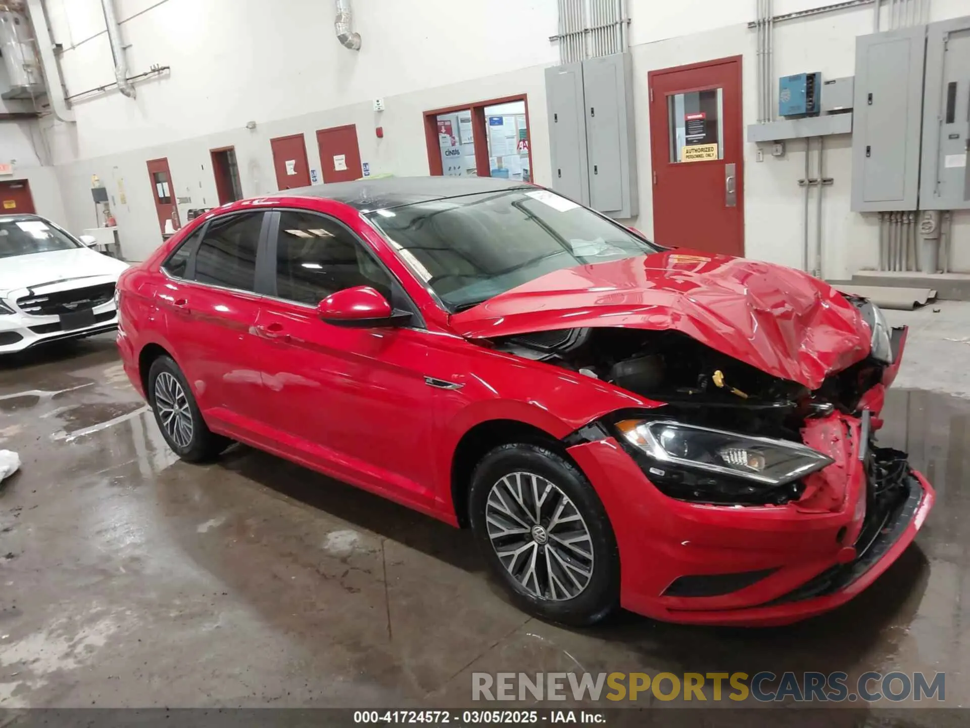 1 Photograph of a damaged car 3VWE57BU8KM104216 VOLKSWAGEN JETTA 2019