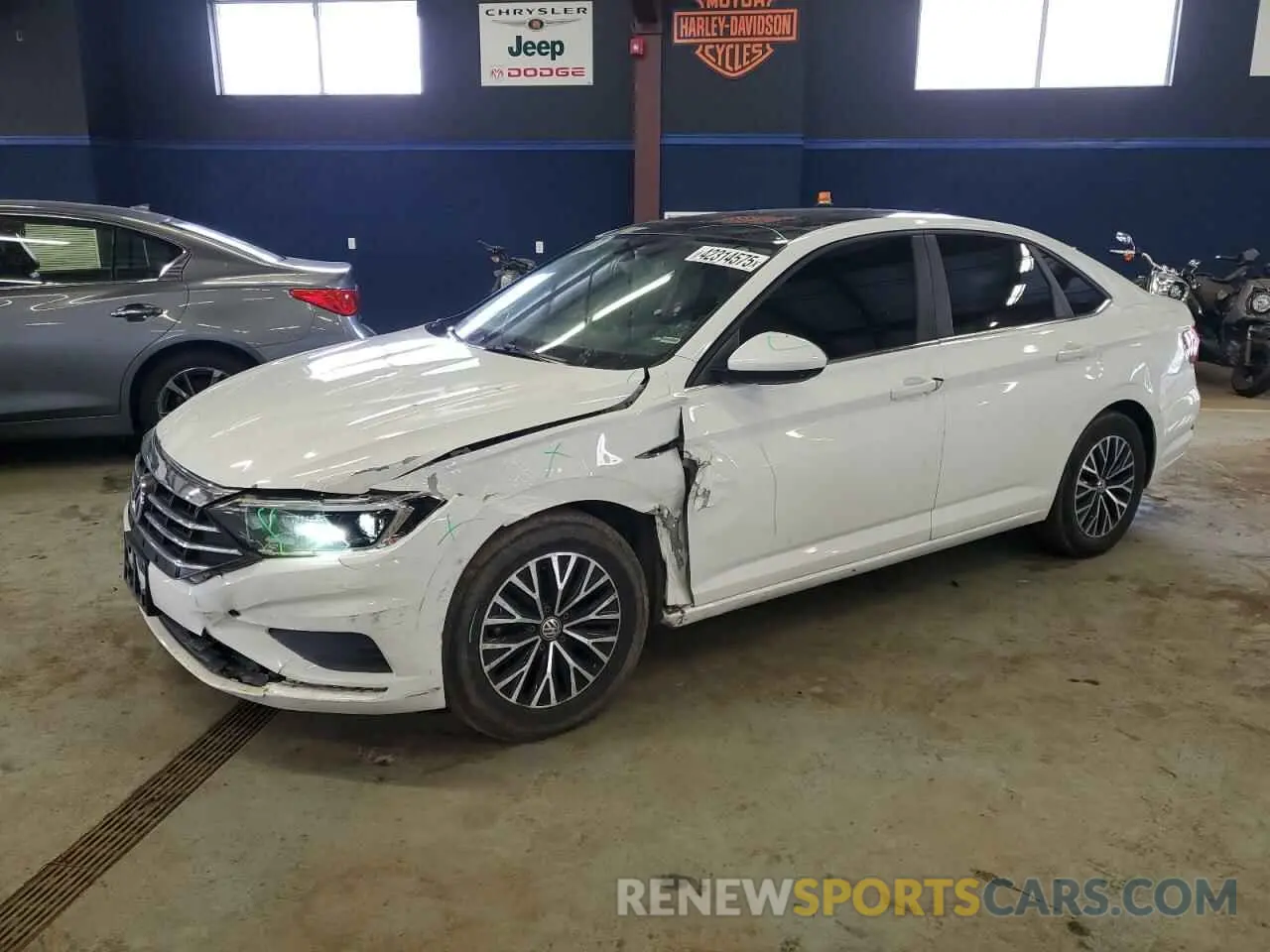1 Photograph of a damaged car 3VWE57BU9KM038534 VOLKSWAGEN JETTA 2019