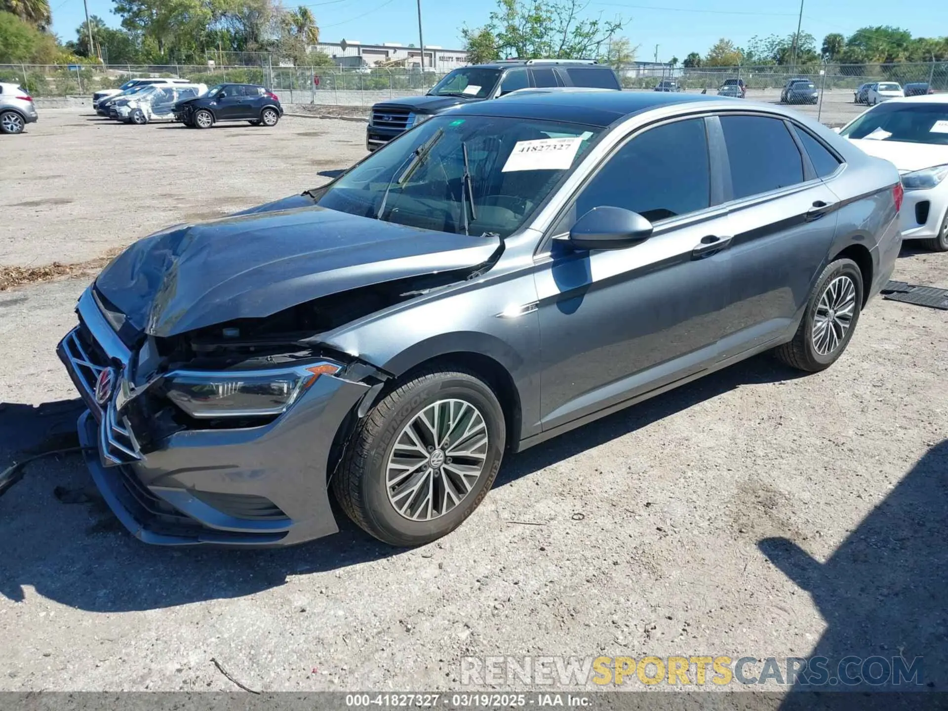 2 Photograph of a damaged car 3VWE57BUXKM242727 VOLKSWAGEN JETTA 2019