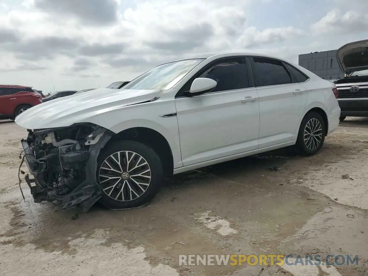 1 Photograph of a damaged car 3VWEB7BU0KM229901 VOLKSWAGEN JETTA 2019