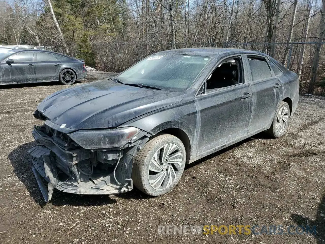 1 Photograph of a damaged car 3VWG57BUXKM075696 VOLKSWAGEN JETTA 2019
