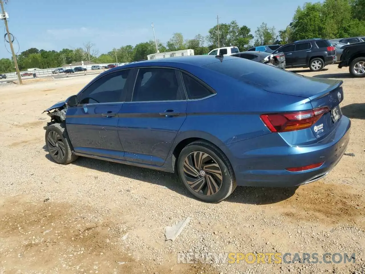 2 Photograph of a damaged car 3VWG57BUXKM083944 VOLKSWAGEN JETTA 2019