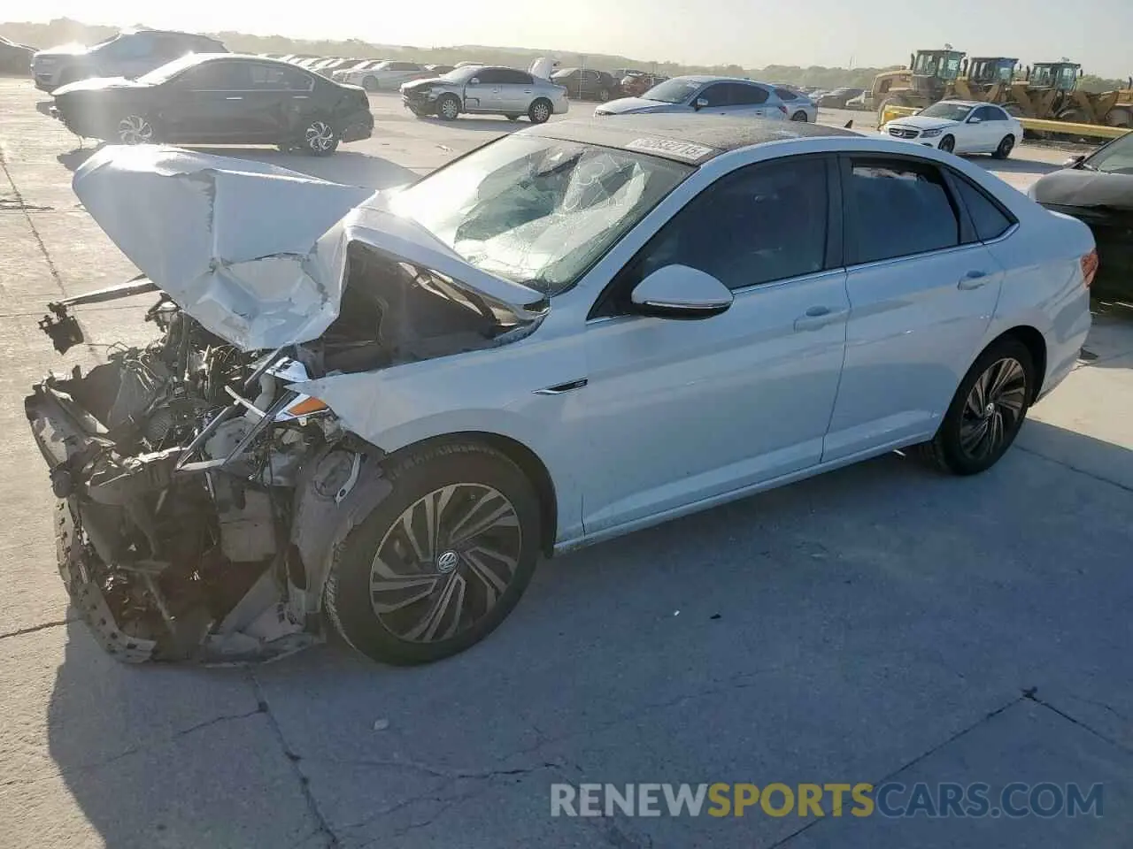 1 Photograph of a damaged car 3VWG57BUXKM097424 VOLKSWAGEN JETTA 2019