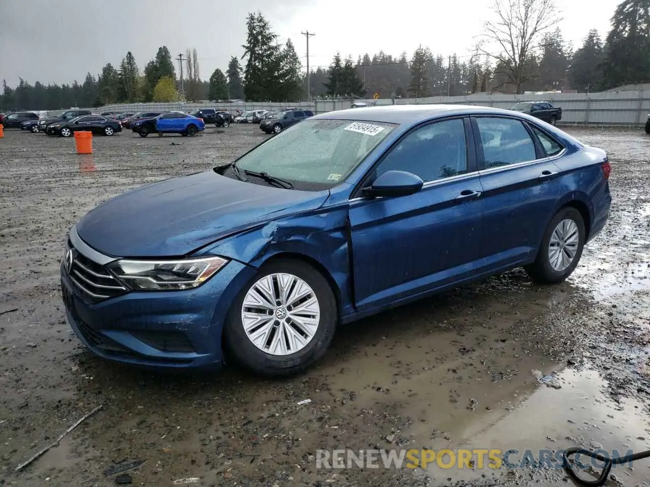 1 Photograph of a damaged car 3VWN57BU0KM014817 VOLKSWAGEN JETTA 2019