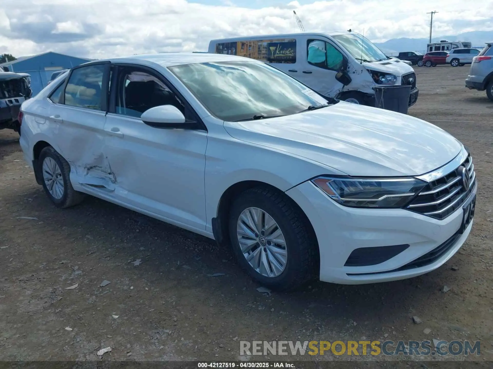 1 Photograph of a damaged car 3VWN57BU6KM238724 VOLKSWAGEN JETTA 2019